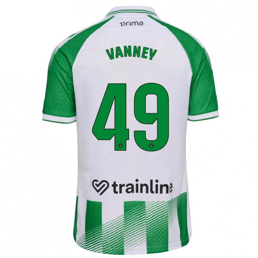 Danxen Kinder Dylan Vanney #49 Hellgrün Schwarz Weiß Heimtrikot Trikot 2026/27 T-Shirt