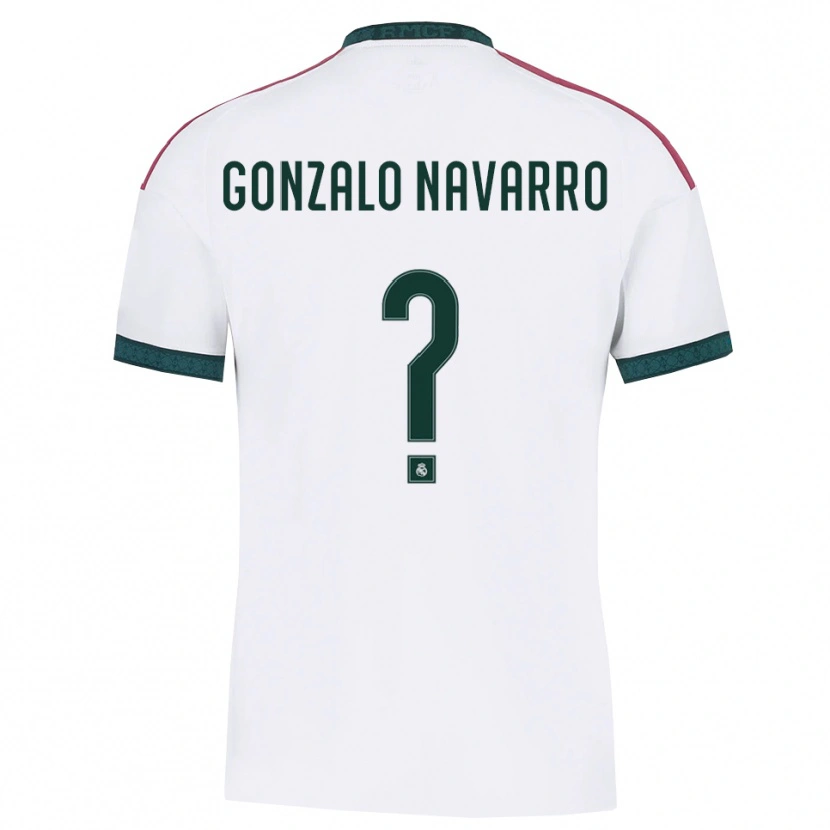 Danxen Kinder Gonzalo Navarro #0 Dunkelgrün Weiß Rot Heimtrikot Trikot 2026/27 T-Shirt