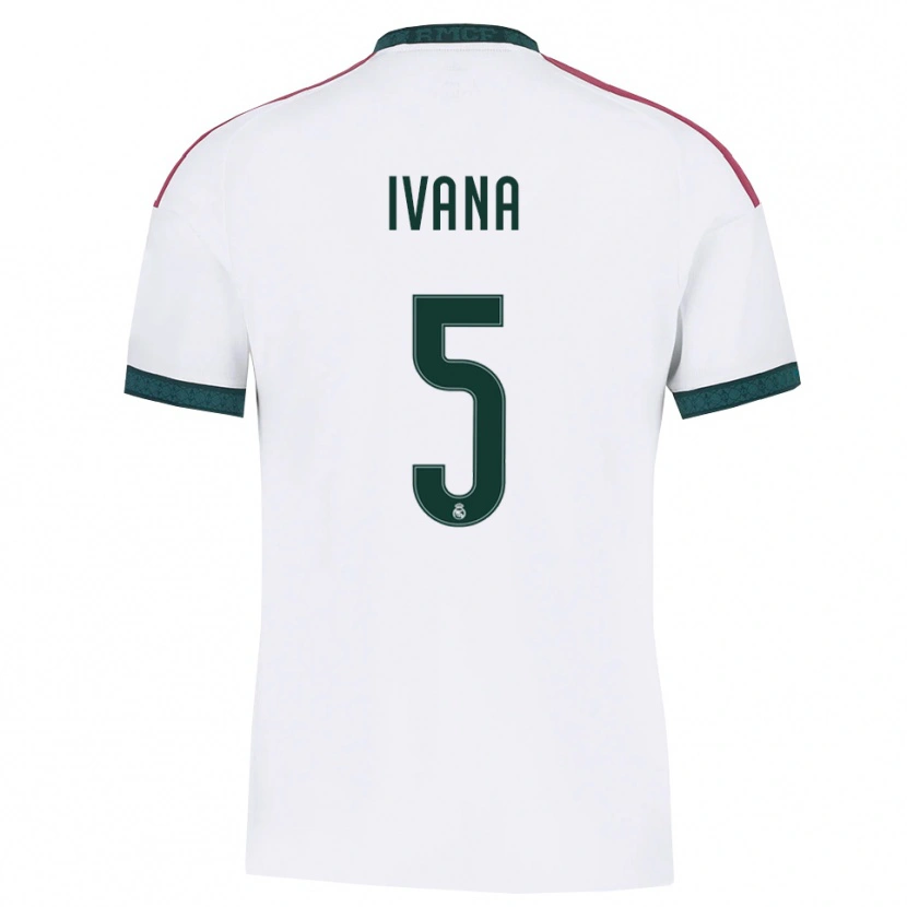 Danxen Kinder Ivana Andres #5 Dunkelgrün Weiß Rot Heimtrikot Trikot 2026/27 T-Shirt