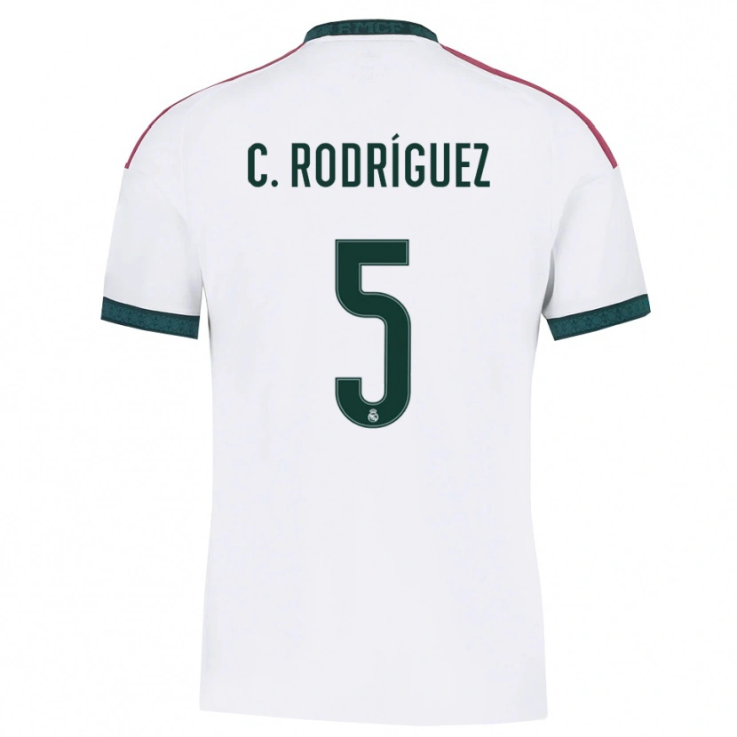 Danxen Kinder Carlos Rodríguez #5 Dunkelgrün Weiß Rot Heimtrikot Trikot 2026/27 T-Shirt