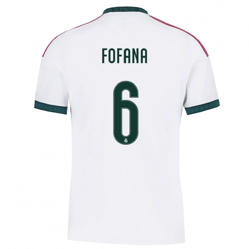 Danxen Kinder Cherif Fofana #6 Dunkelgrün Weiß Rot Heimtrikot Trikot 2026/27 T-Shirt