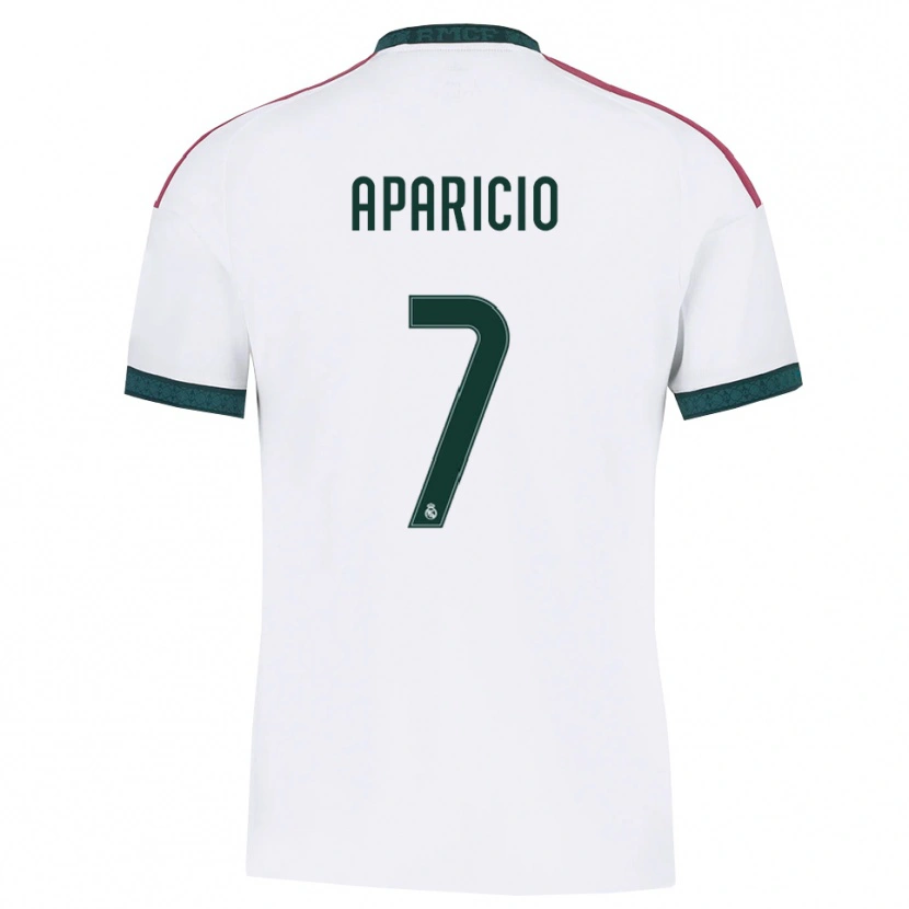 Danxen Kinder Esteban Aparicio #7 Dunkelgrün Weiß Rot Heimtrikot Trikot 2026/27 T-Shirt