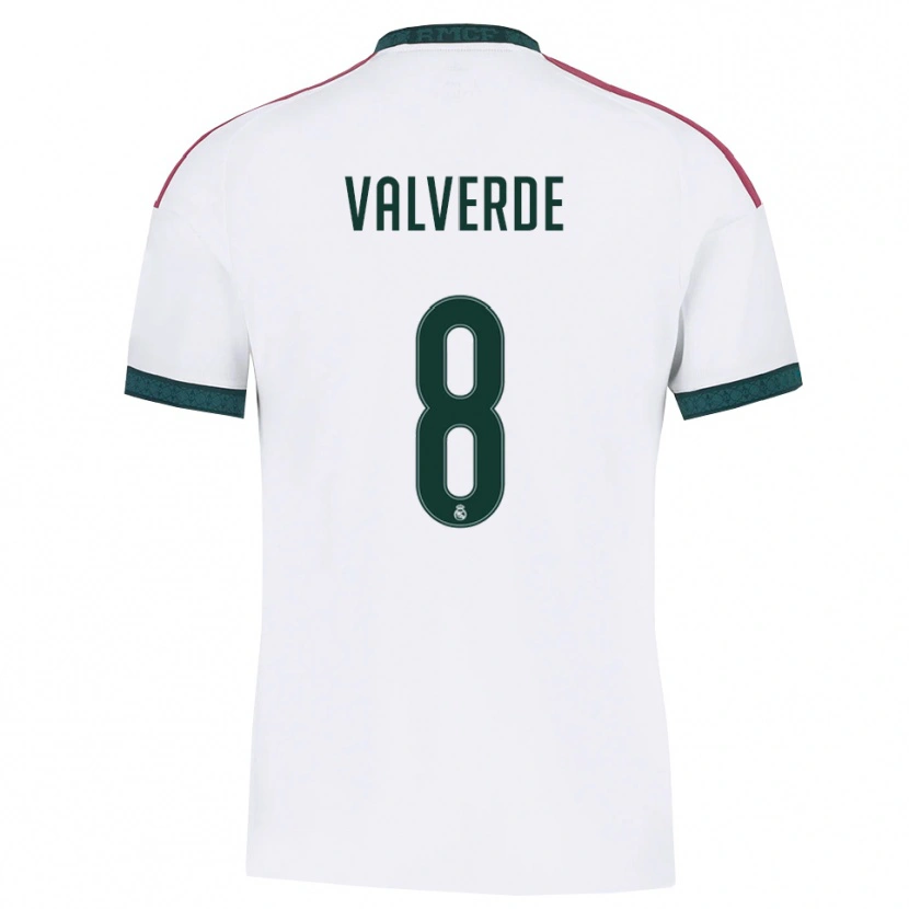 Danxen Kinder Federico Valverde #8 Dunkelgrün Weiß Rot Heimtrikot Trikot 2026/27 T-Shirt