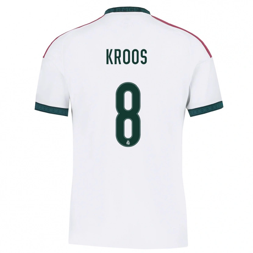 Danxen Kinder Toni Kroos #8 Dunkelgrün Weiß Rot Heimtrikot Trikot 2026/27 T-Shirt