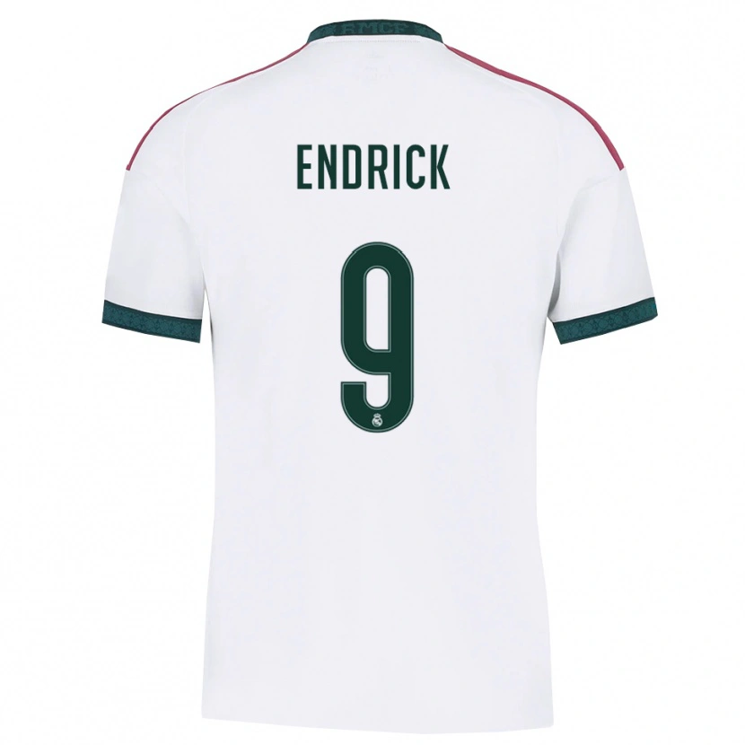 Danxen Kinder Endrick Felipe Moreira De Sousa #9 Dunkelgrün Weiß Rot Heimtrikot Trikot 2026/27 T-Shirt