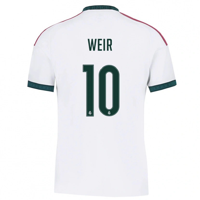 Danxen Kinder Caroline Weir #10 Dunkelgrün Weiß Rot Heimtrikot Trikot 2026/27 T-Shirt
