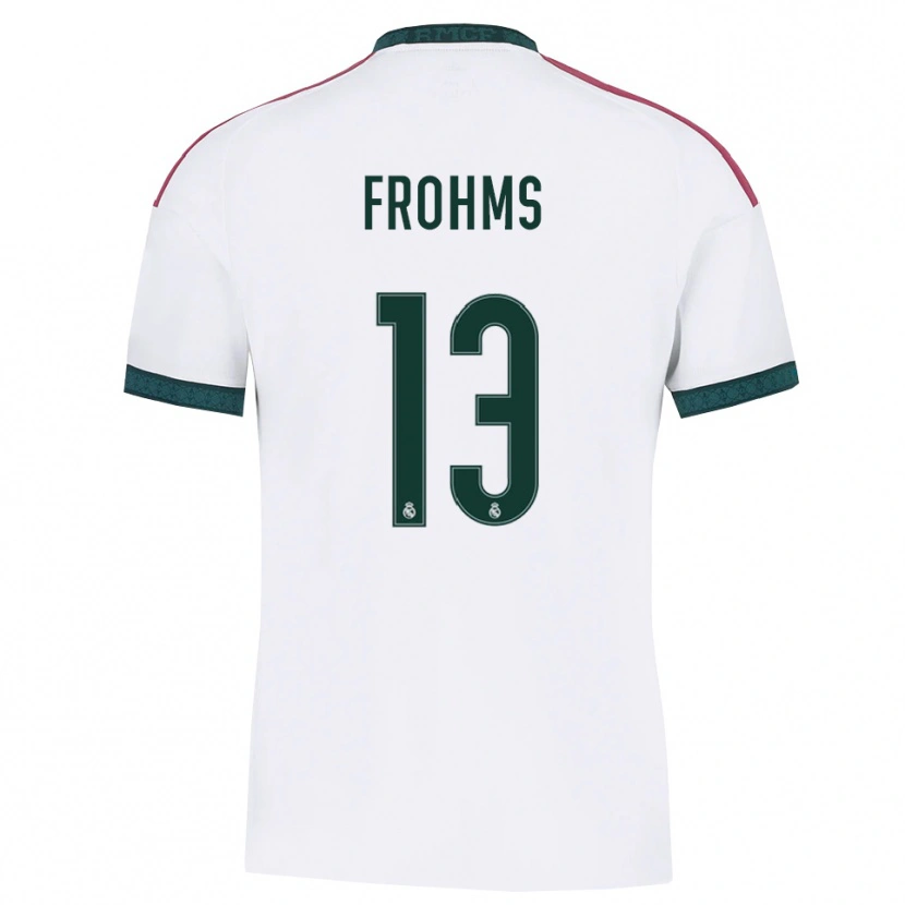 Danxen Kinder Merle Frohms #13 Dunkelgrün Weiß Rot Heimtrikot Trikot 2026/27 T-Shirt