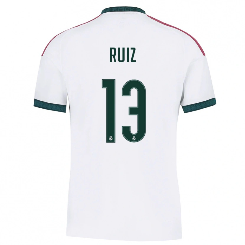 Danxen Kinder Guillermo Ruiz #13 Dunkelgrün Weiß Rot Heimtrikot Trikot 2026/27 T-Shirt