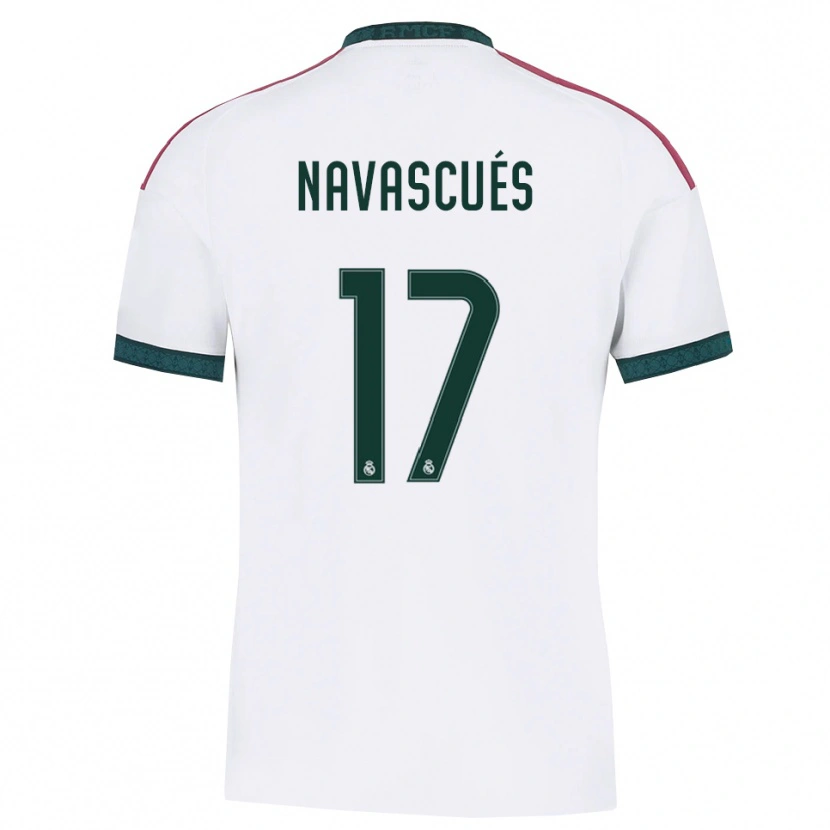 Danxen Kinder Liberto Navascués #17 Dunkelgrün Weiß Rot Heimtrikot Trikot 2026/27 T-Shirt