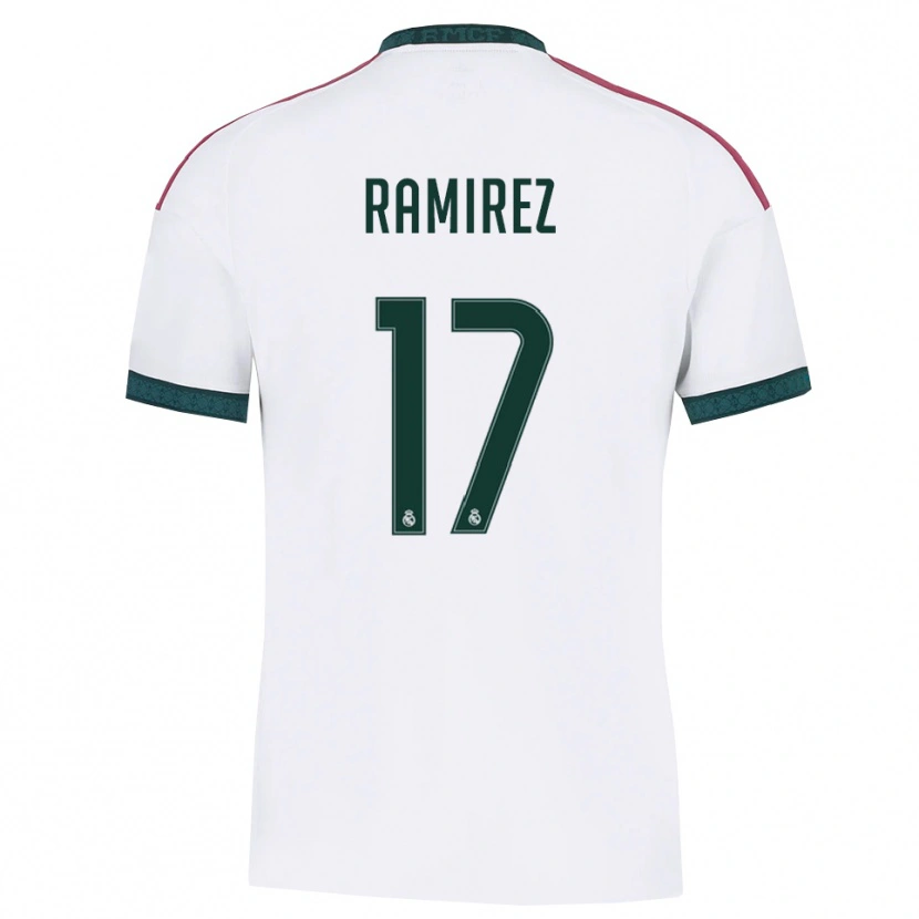 Danxen Kinder Darío Ramirez #17 Dunkelgrün Weiß Rot Heimtrikot Trikot 2026/27 T-Shirt