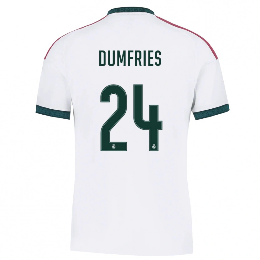 Danxen Kinder Denzel Dumfries #24 Dunkelgrün Weiß Rot Heimtrikot Trikot 2026/27 T-Shirt