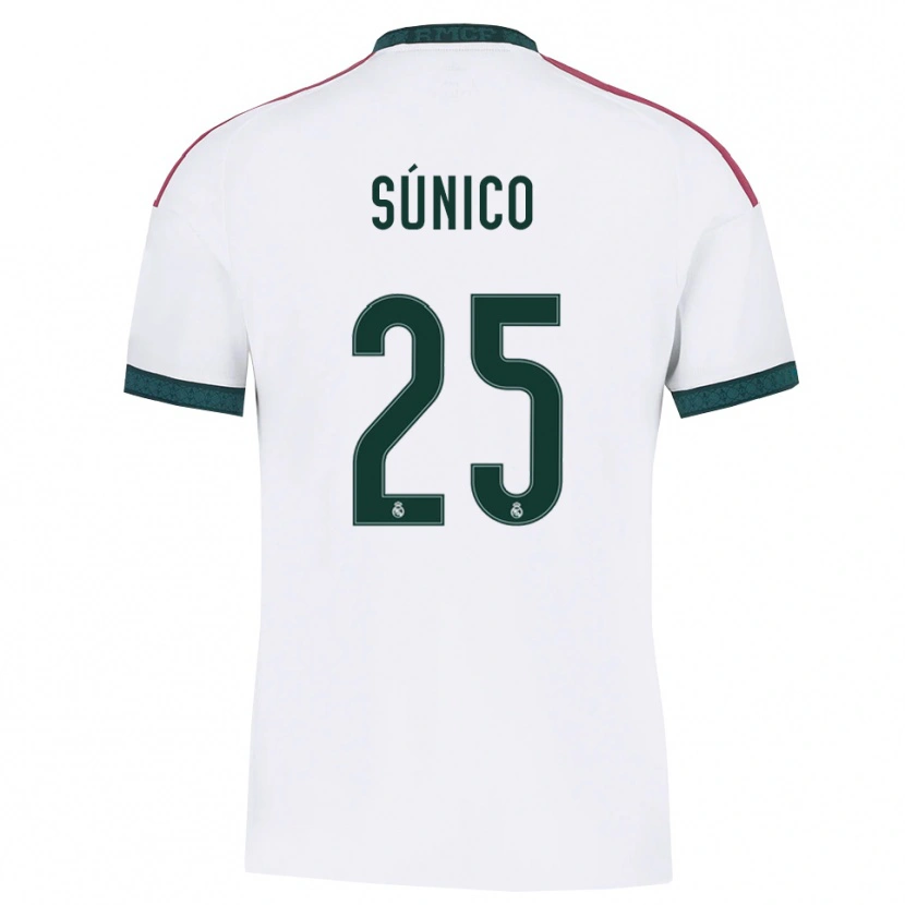 Danxen Kinder Guille Súnico #25 Dunkelgrün Weiß Rot Heimtrikot Trikot 2026/27 T-Shirt