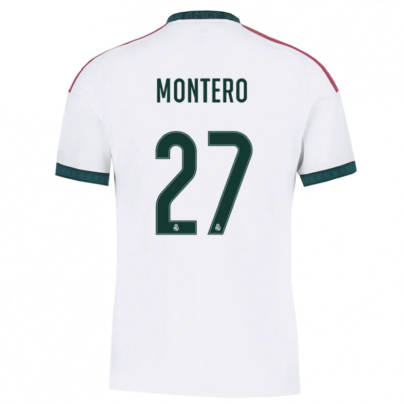 Danxen Kinder Pablo Montero #27 Dunkelgrün Weiß Rot Heimtrikot Trikot 2026/27 T-Shirt