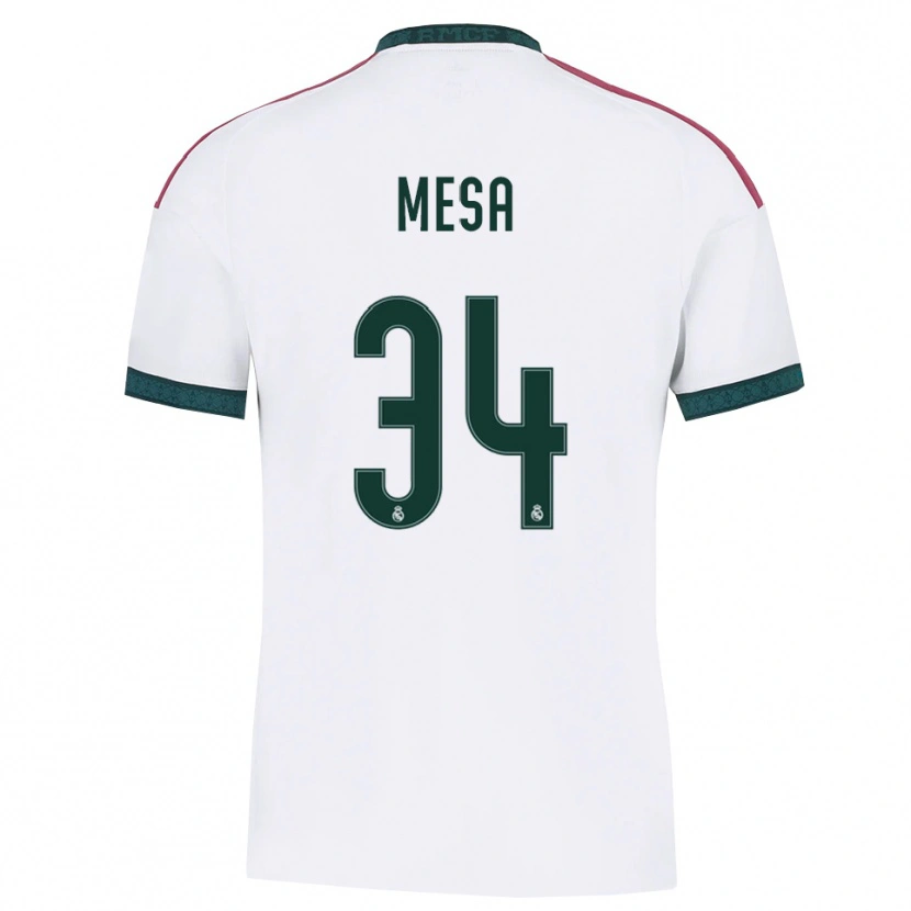 Danxen Kinder Óscar Mesa #34 Dunkelgrün Weiß Rot Heimtrikot Trikot 2026/27 T-Shirt