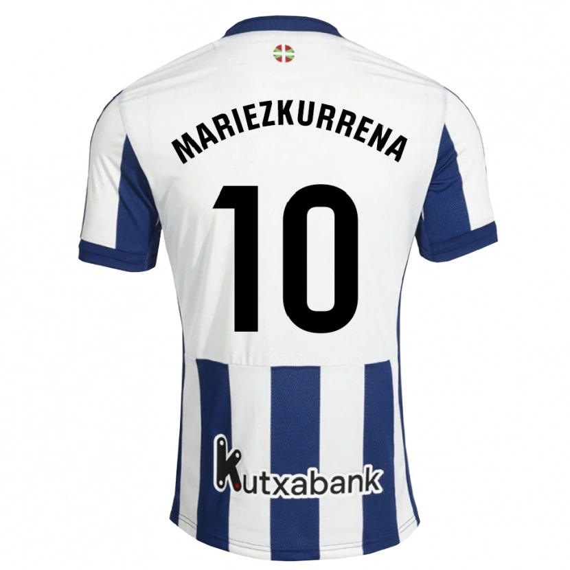 Danxen Kinder Arkaitz Mariezkurrena #10 Marineweiß Goldrute Heimtrikot Trikot 2026/27 T-Shirt