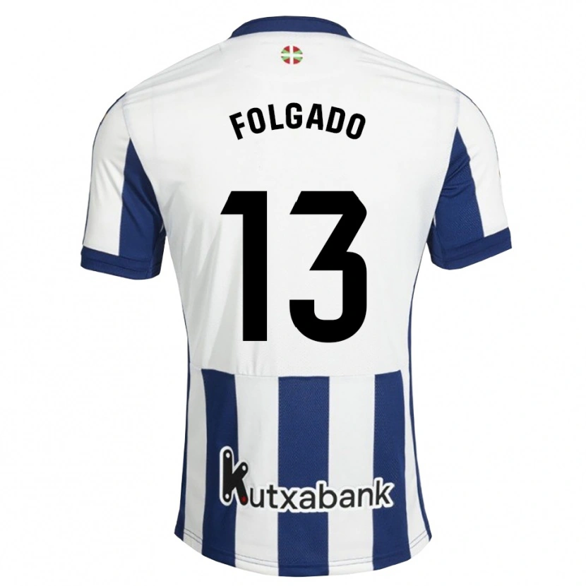Danxen Kinder Theo Folgado #13 Marineweiß Goldrute Heimtrikot Trikot 2026/27 T-Shirt