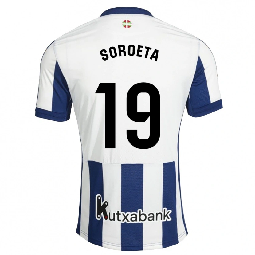 Danxen Kinder Javier Soroeta #19 Marineweiß Goldrute Heimtrikot Trikot 2026/27 T-Shirt