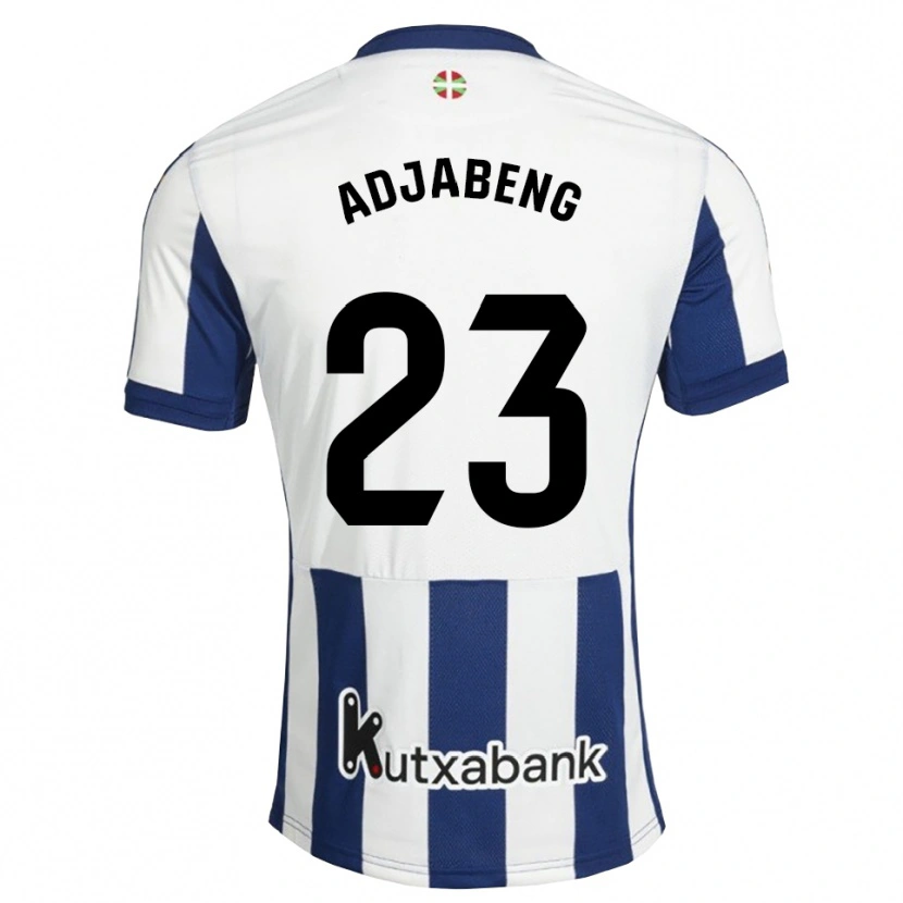 Danxen Kinder Andrews Adjabeng #23 Marineweiß Goldrute Heimtrikot Trikot 2026/27 T-Shirt