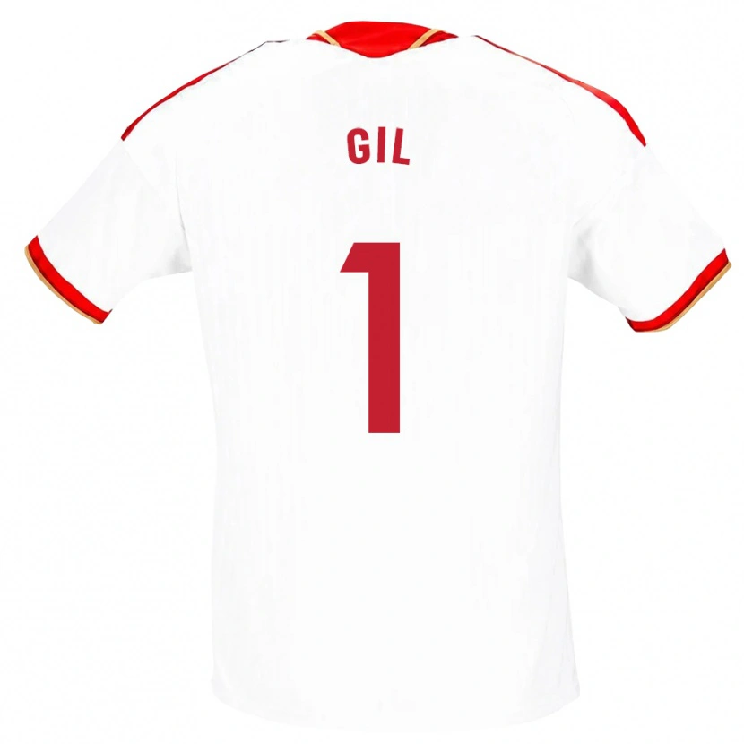 Danxen Kinder David Gil #1 Weiß Rot Heimtrikot Trikot 2026/27 T-Shirt