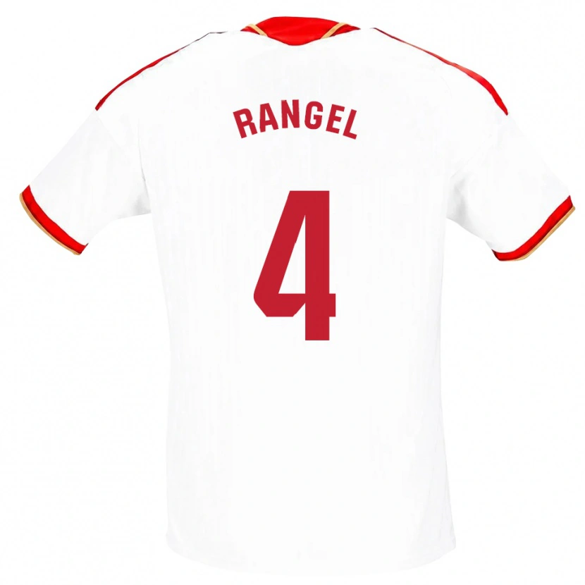 Danxen Kinder Héctor Rangel #4 Weiß Rot Heimtrikot Trikot 2026/27 T-Shirt