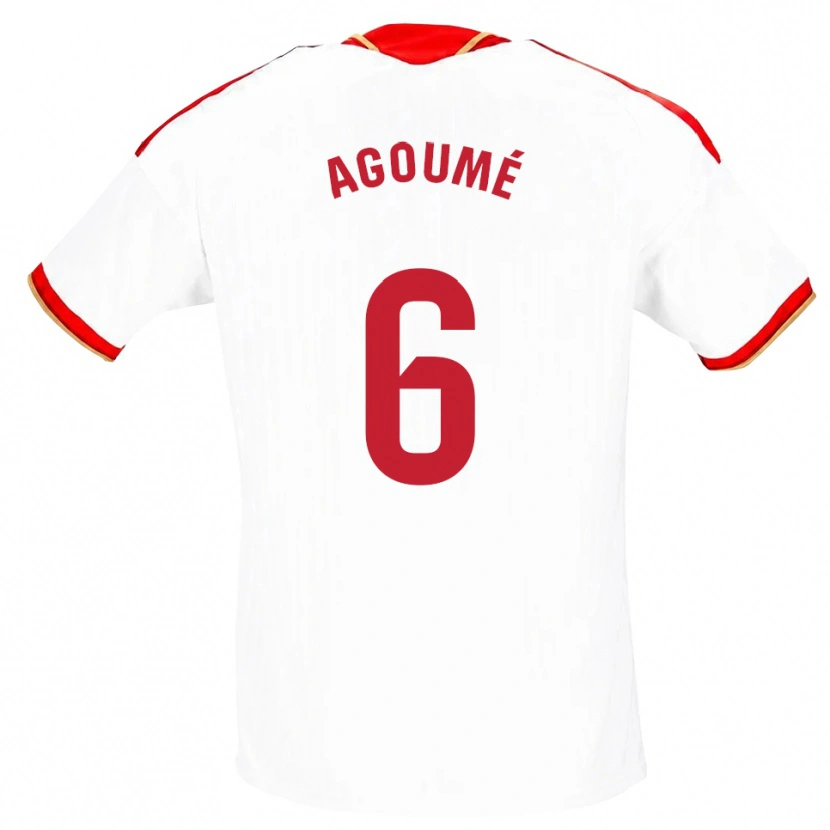 Danxen Kinder Lucien Agoumé #6 Weiß Rot Heimtrikot Trikot 2026/27 T-Shirt