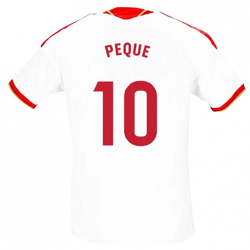 Danxen Kinder Peque Fernández #10 Weiß Rot Heimtrikot Trikot 2026/27 T-Shirt