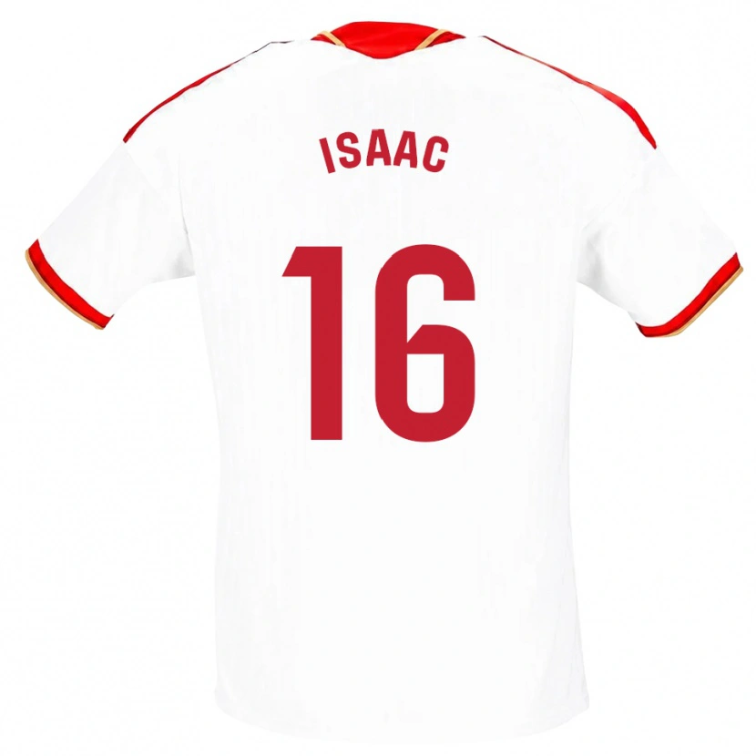 Danxen Kinder Isaac Romero #16 Weiß Rot Heimtrikot Trikot 2026/27 T-Shirt
