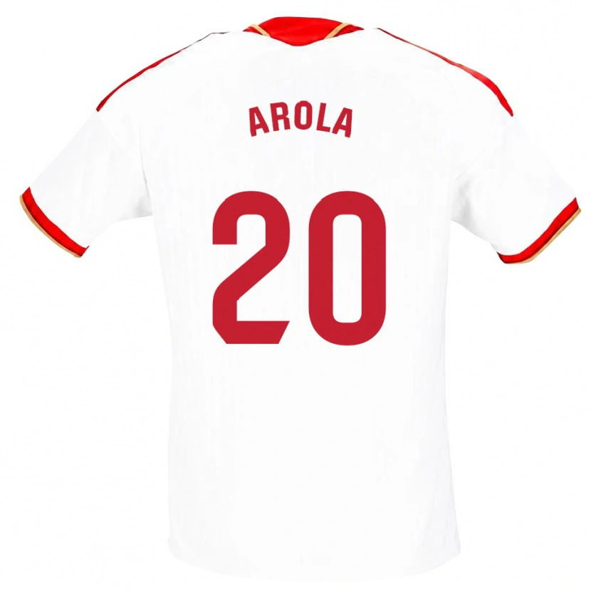 Danxen Kinder Arola Aparicio Gili #20 Weiß Rot Heimtrikot Trikot 2026/27 T-Shirt