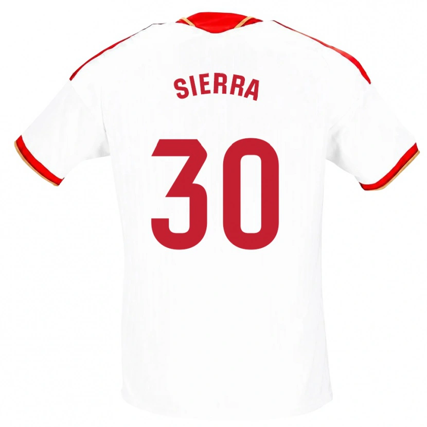 Danxen Kinder Miguel Sierra #30 Weiß Rot Heimtrikot Trikot 2026/27 T-Shirt