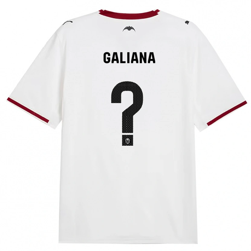 Danxen Kinder Omar Galiana #0 Schwarz Weiß Rot Gelb Heimtrikot Trikot 2026/27 T-Shirt