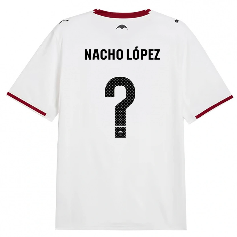 Danxen Kinder Nacho López #0 Schwarz Weiß Rot Gelb Heimtrikot Trikot 2026/27 T-Shirt
