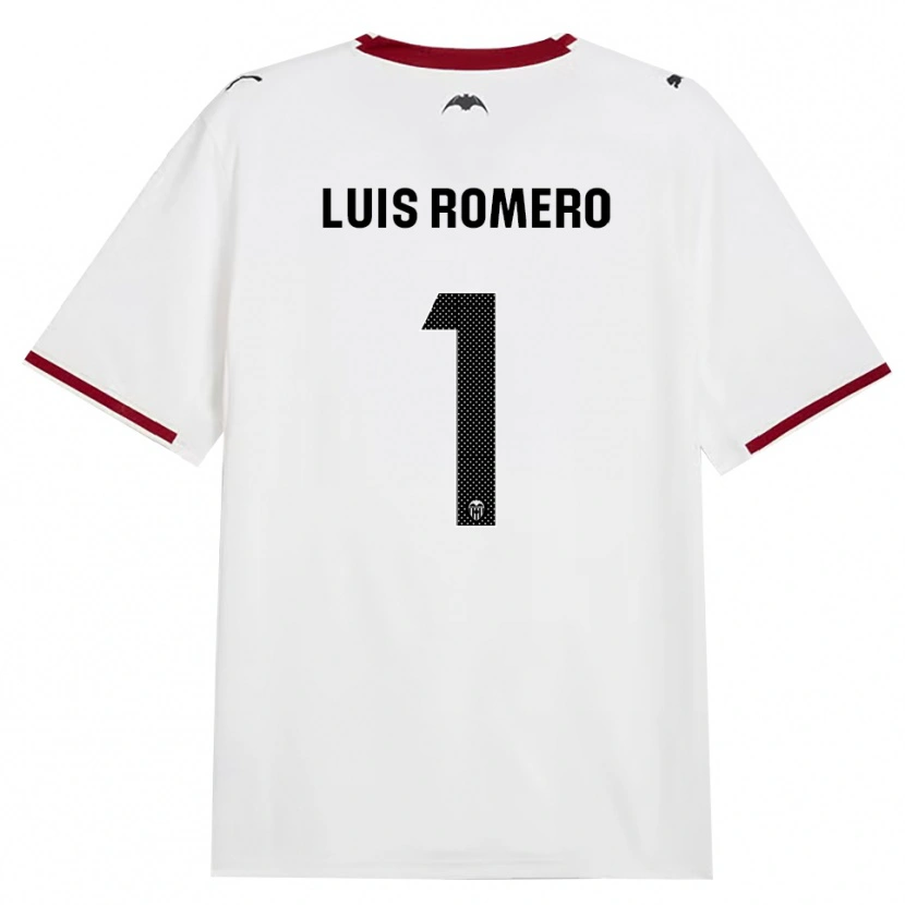 Danxen Kinder Luis Romero #1 Schwarz Weiß Rot Gelb Heimtrikot Trikot 2026/27 T-Shirt