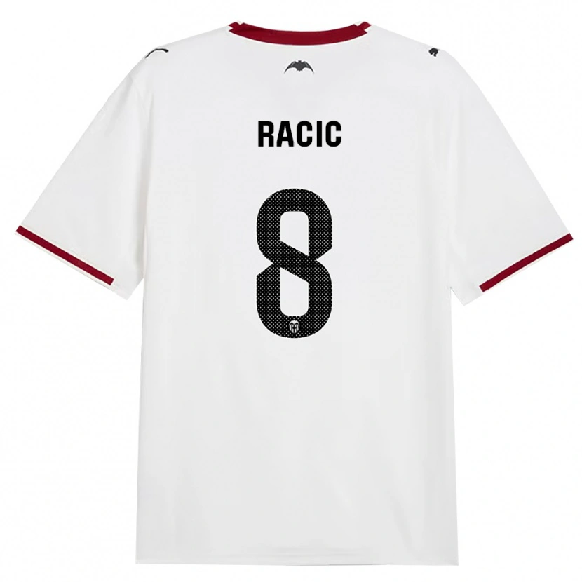 Danxen Kinder Uros Racic #8 Schwarz Weiß Rot Gelb Heimtrikot Trikot 2026/27 T-Shirt