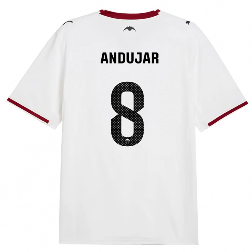 Danxen Kinder Candela Andujar #8 Schwarz Weiß Rot Gelb Heimtrikot Trikot 2026/27 T-Shirt
