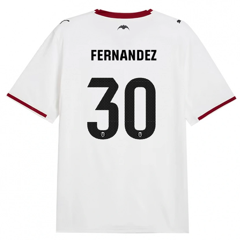 Danxen Kinder Rubén Fernández #30 Schwarz Weiß Rot Gelb Heimtrikot Trikot 2026/27 T-Shirt