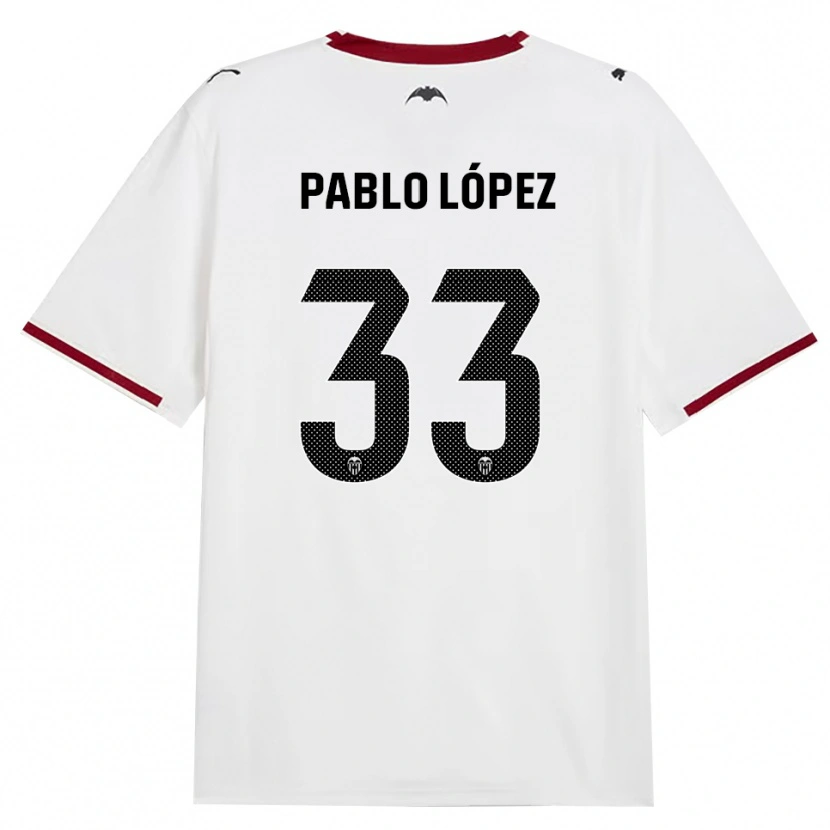 Danxen Kinder Pablo López #33 Schwarz Weiß Rot Gelb Heimtrikot Trikot 2026/27 T-Shirt