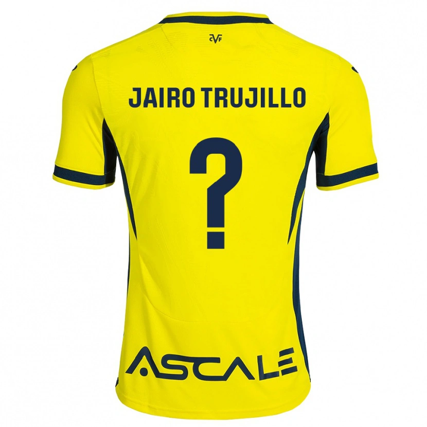 Danxen Kinder Jairo Trujillo #0 Gelb Schwarz Rot Heimtrikot Trikot 2026/27 T-Shirt