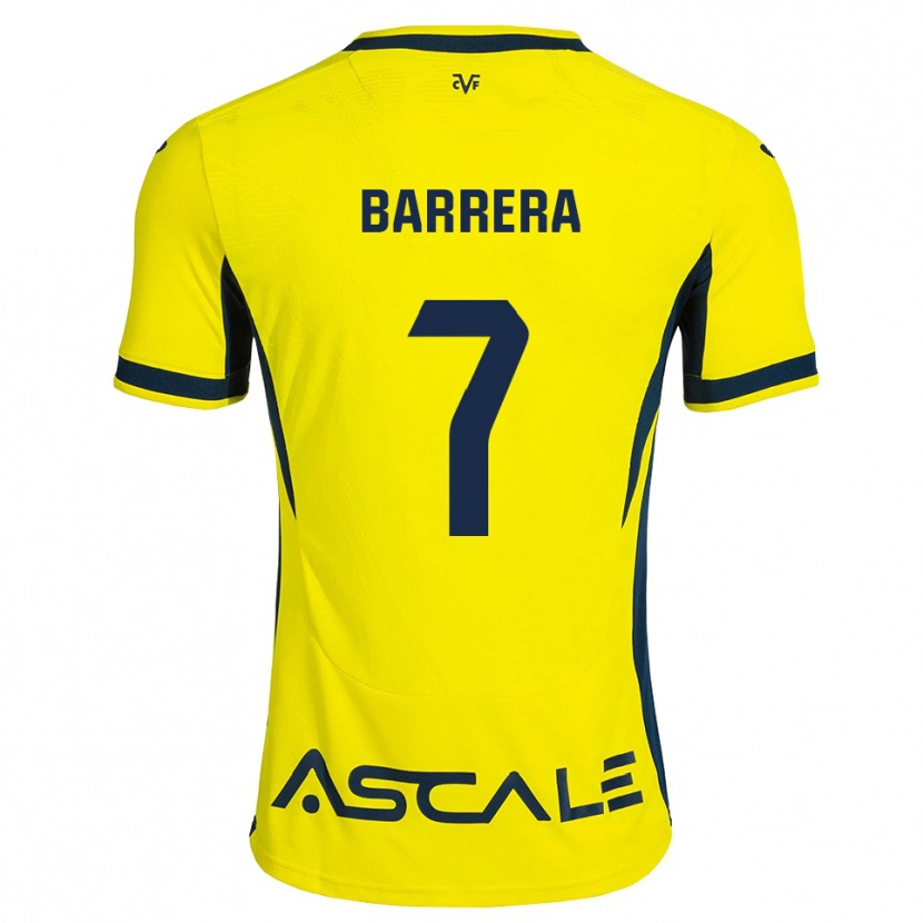 Danxen Kinder Sergio Barrera #7 Gelb Schwarz Rot Heimtrikot Trikot 2026/27 T-Shirt