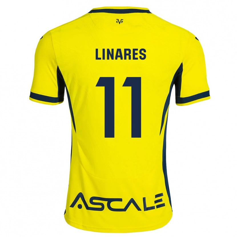 Danxen Kinder Mario Linares #11 Gelb Schwarz Rot Heimtrikot Trikot 2026/27 T-Shirt