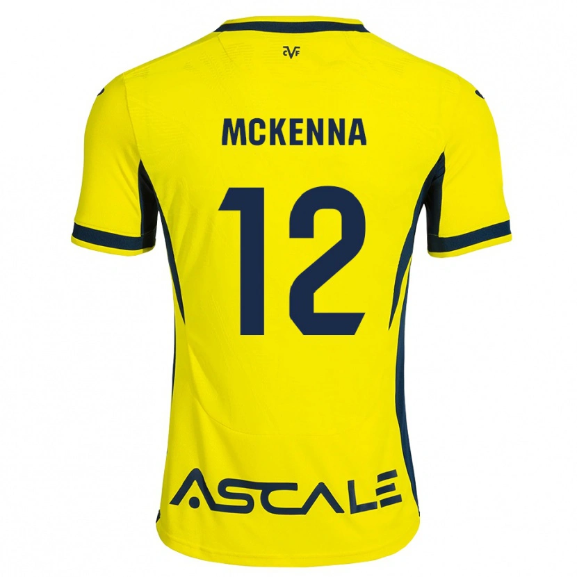 Danxen Kinder Kayla Mckenna #12 Gelb Schwarz Rot Heimtrikot Trikot 2026/27 T-Shirt