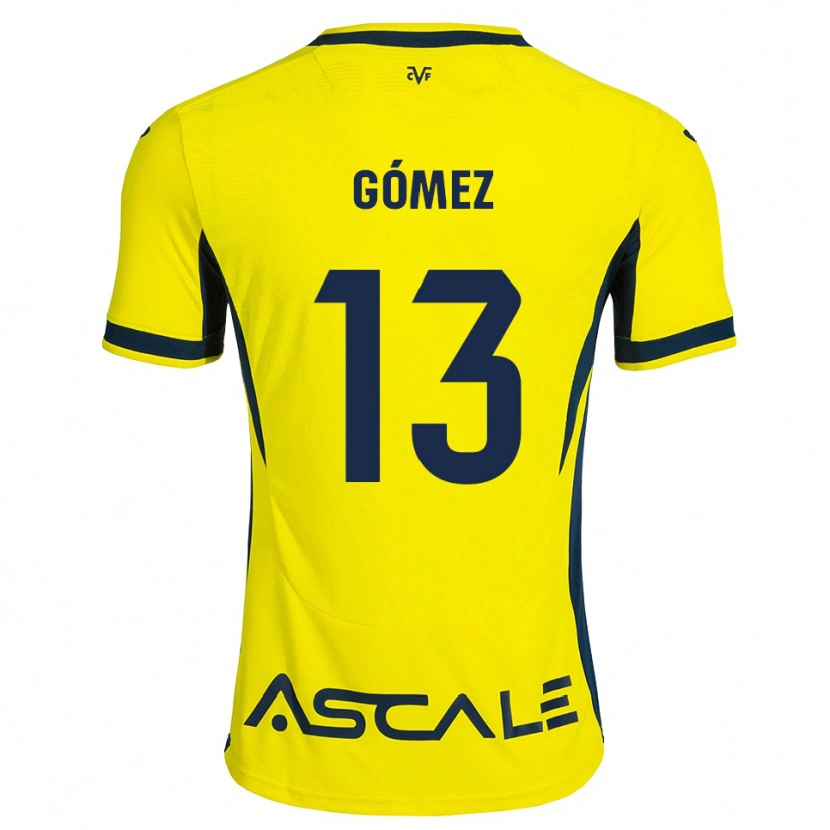 Danxen Kinder Rubén Gómez #13 Gelb Schwarz Rot Heimtrikot Trikot 2026/27 T-Shirt