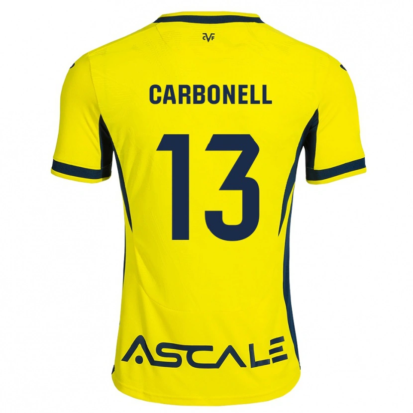 Danxen Kinder Carmen Carbonell #13 Gelb Schwarz Rot Heimtrikot Trikot 2026/27 T-Shirt