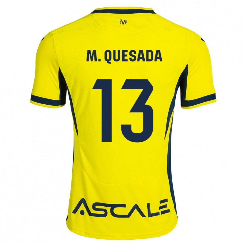 Danxen Kinder Montserrat Quesada Carrasco #13 Gelb Schwarz Rot Heimtrikot Trikot 2026/27 T-Shirt