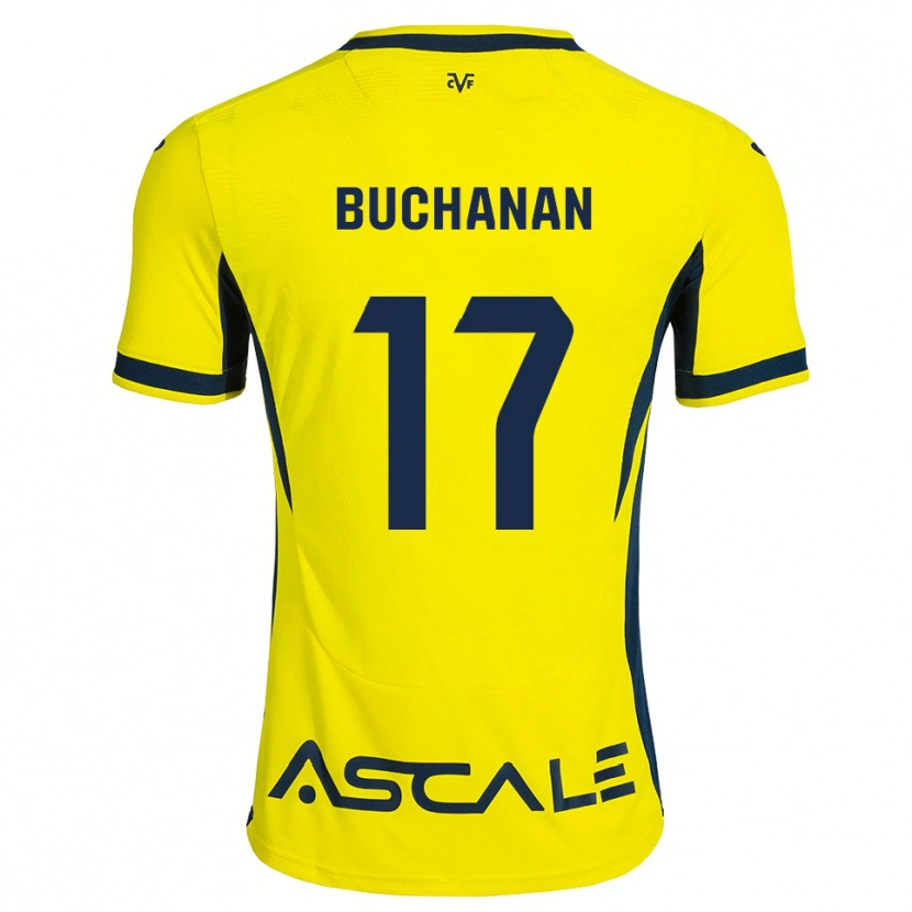 Danxen Kinder Tajon Buchanan #17 Gelb Schwarz Rot Heimtrikot Trikot 2026/27 T-Shirt