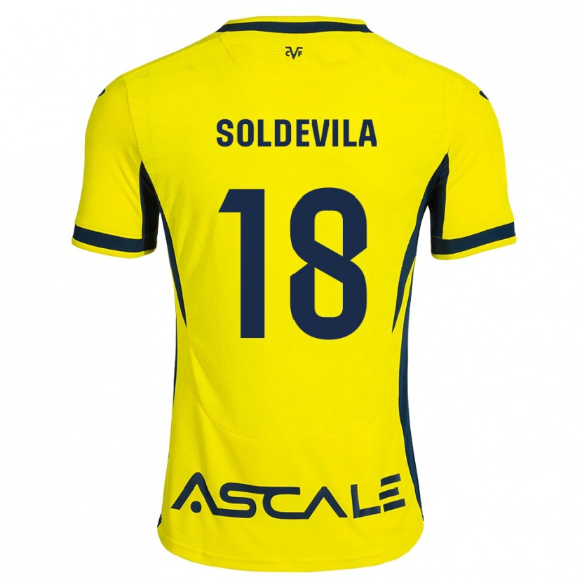 Danxen Kinder Paola Soldevila #18 Gelb Schwarz Rot Heimtrikot Trikot 2026/27 T-Shirt