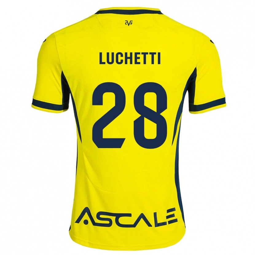 Danxen Kinder Danilo Luchetti #28 Gelb Schwarz Rot Heimtrikot Trikot 2026/27 T-Shirt
