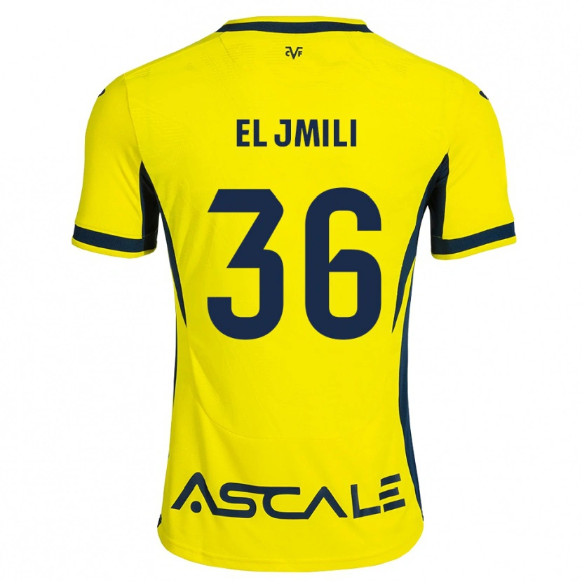 Danxen Kinder Nizar El Jmili #36 Gelb Schwarz Rot Heimtrikot Trikot 2026/27 T-Shirt