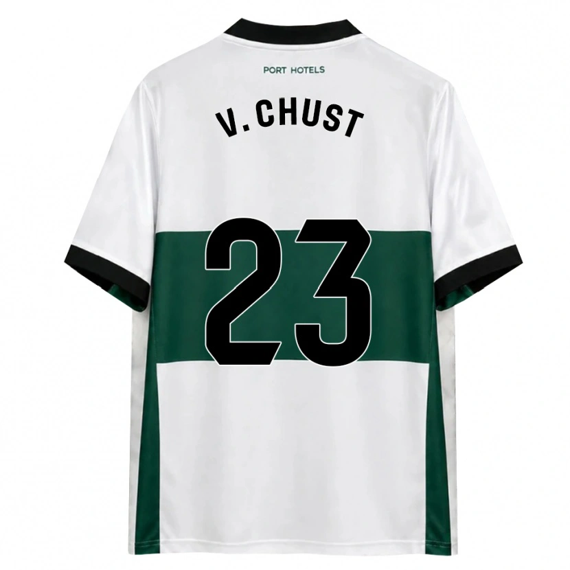 Danxen Kinder Víctor Chust #23 Grün Weiß Rot Heimtrikot Trikot 2026/27 T-Shirt