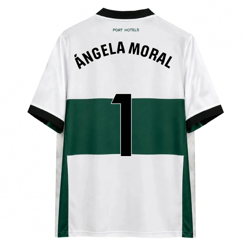 Danxen Kinder Ángela Moral Ferrer #1 Grün Weiß Rot Heimtrikot Trikot 2026/27 T-Shirt