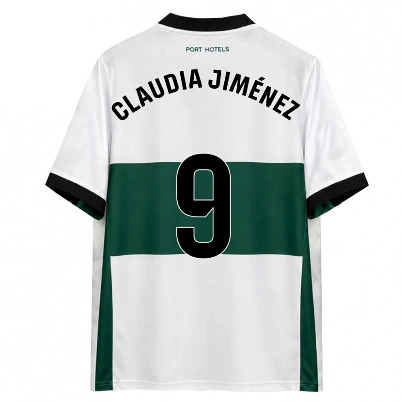Danxen Kinder Claudia Jiménez Gutiérrez #9 Grün Weiß Rot Heimtrikot Trikot 2026/27 T-Shirt